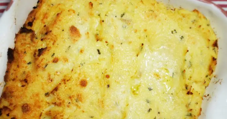 Fluffy Goat Cheese and Chive Mashed Potatoes
