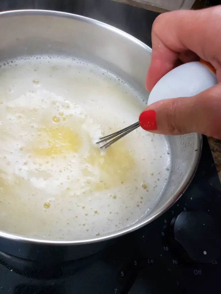 whisk polenta