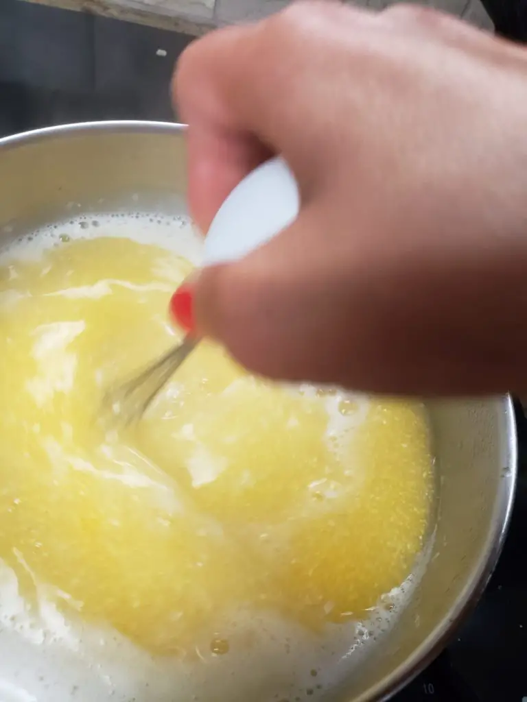 whisk polenta