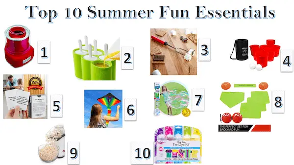 10 Summer essentials - it's all you need!