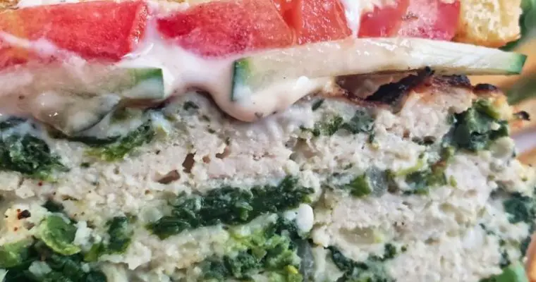 Spinach and Feta Turkey Burgers