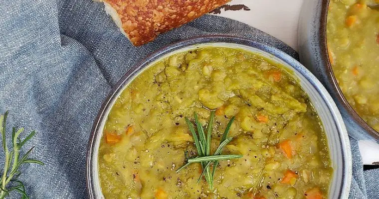 Instant Pot Split Pea Soup with Farro Grains