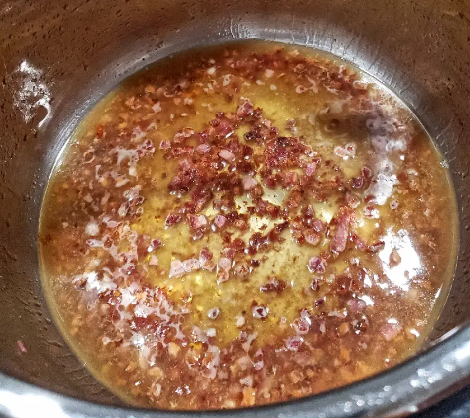 "pancetta" "saute" "deglaze" "instant pot"