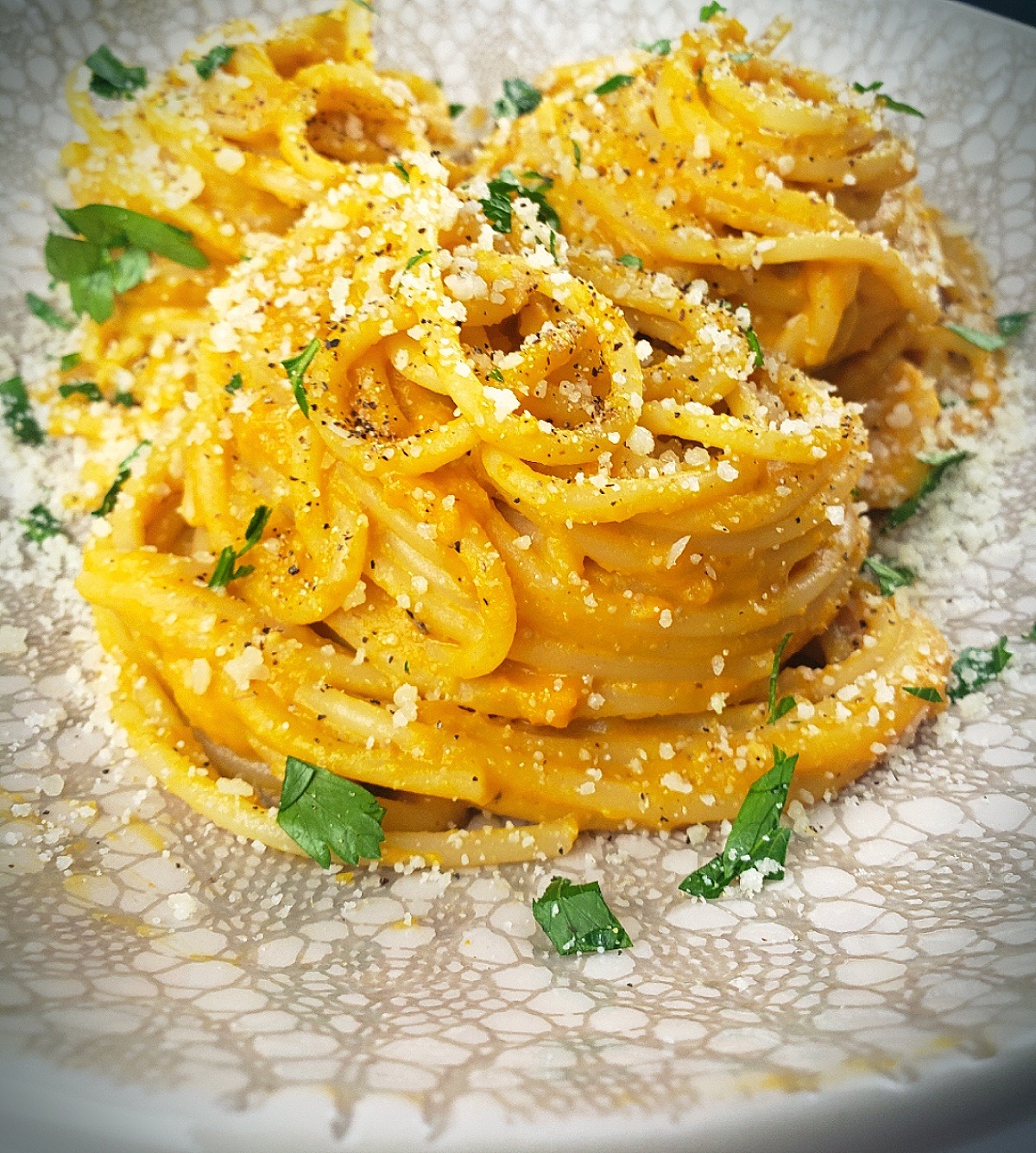 Spaghetti with Roasted Butternut Sauce