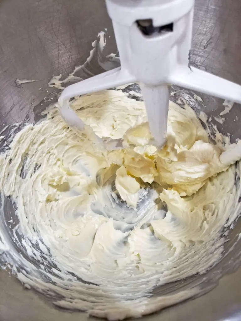 whipped butter in electric mixer "vanilla cupcakes" "unicorn morsels"
