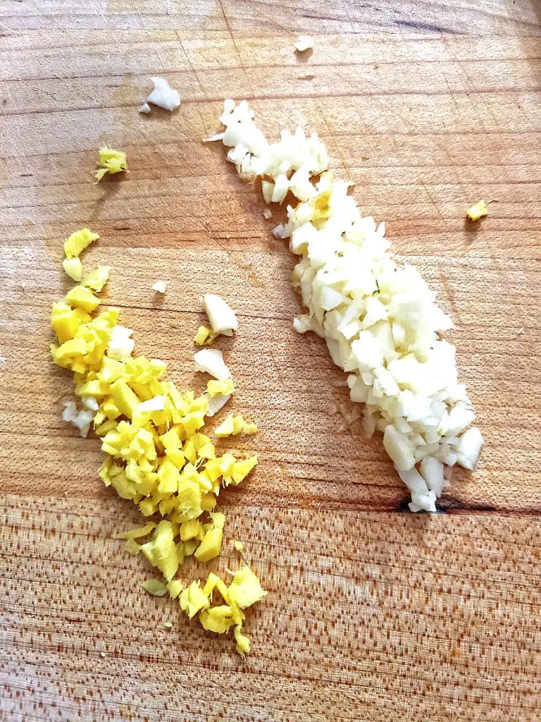 minced garlic and ginger
