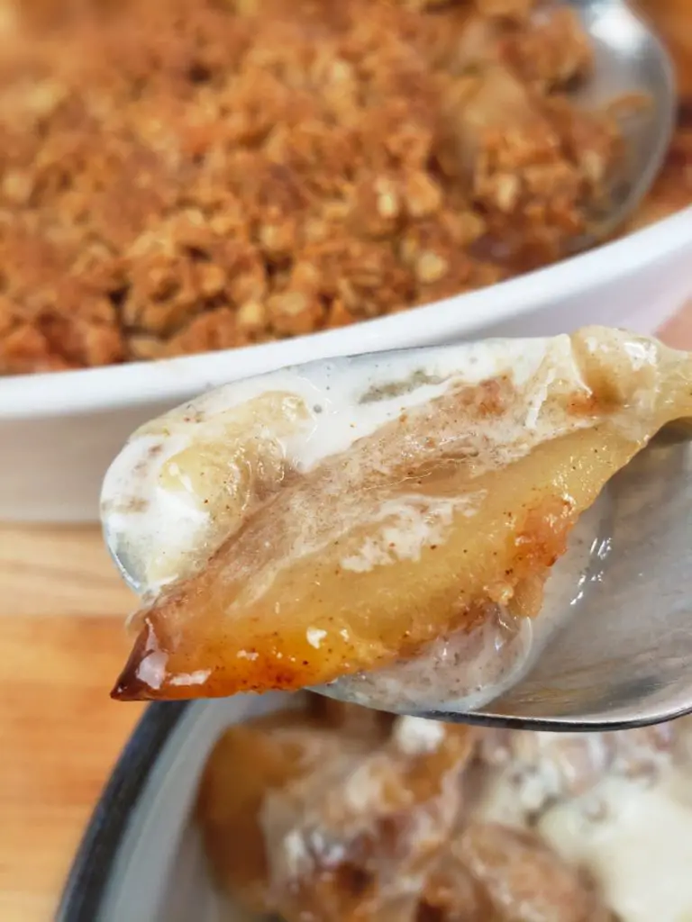 bite of easy old fashion apple crisp