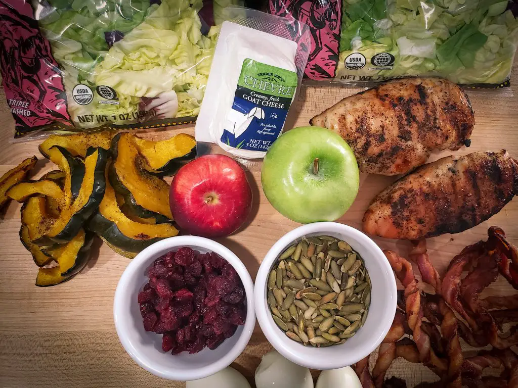Harvest cobb salad ingredients