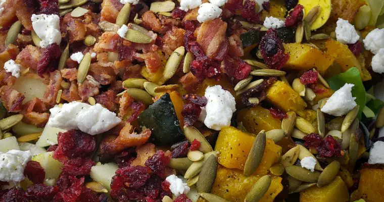 Harvest Cobb Salad with Goat Cheese Vinaigrette