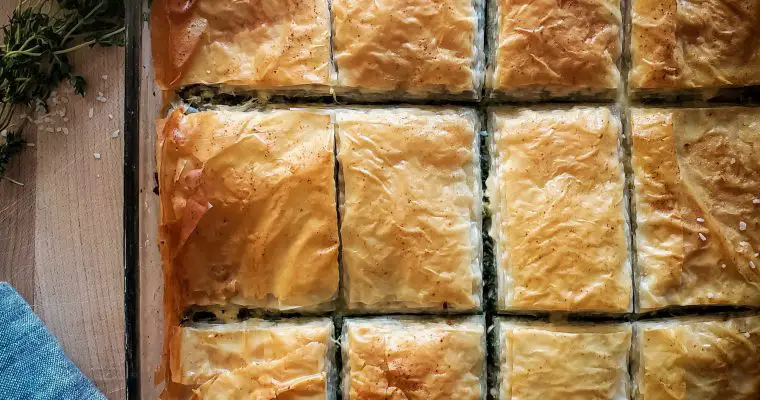 Spanakopita- Greek Spinach and Feta Pie