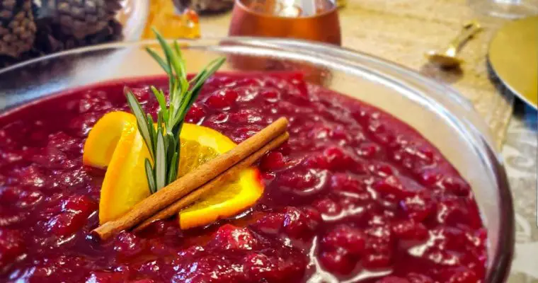Cranberry Sauce with Apples and Orange Zest