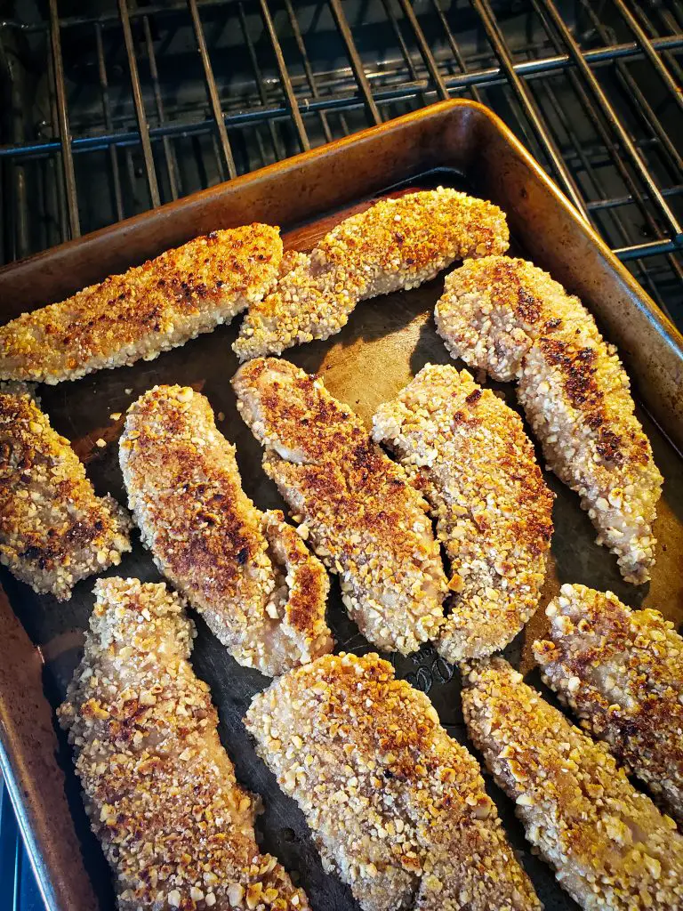 bake peanut crusted chicken tenders
