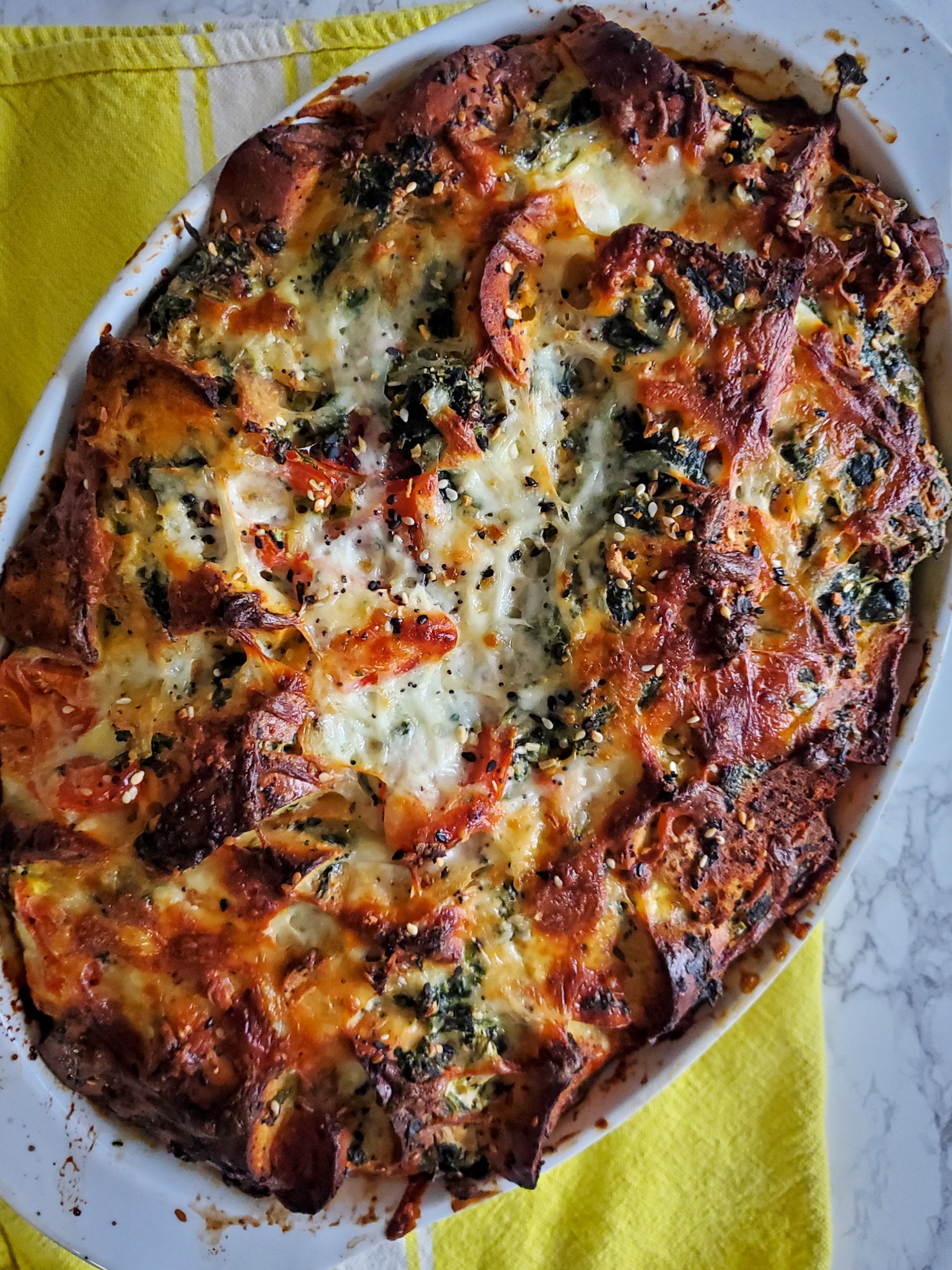Everything Bagel Breakfast Casserole