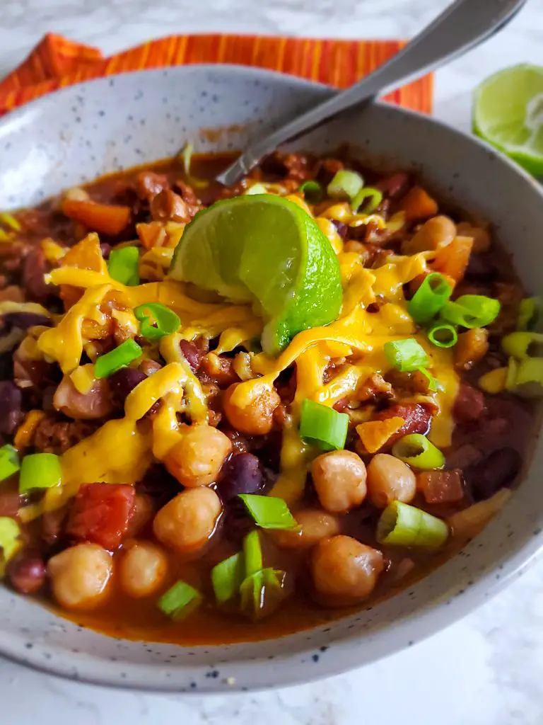 Three Bean & Walnut Vegetarian Chili