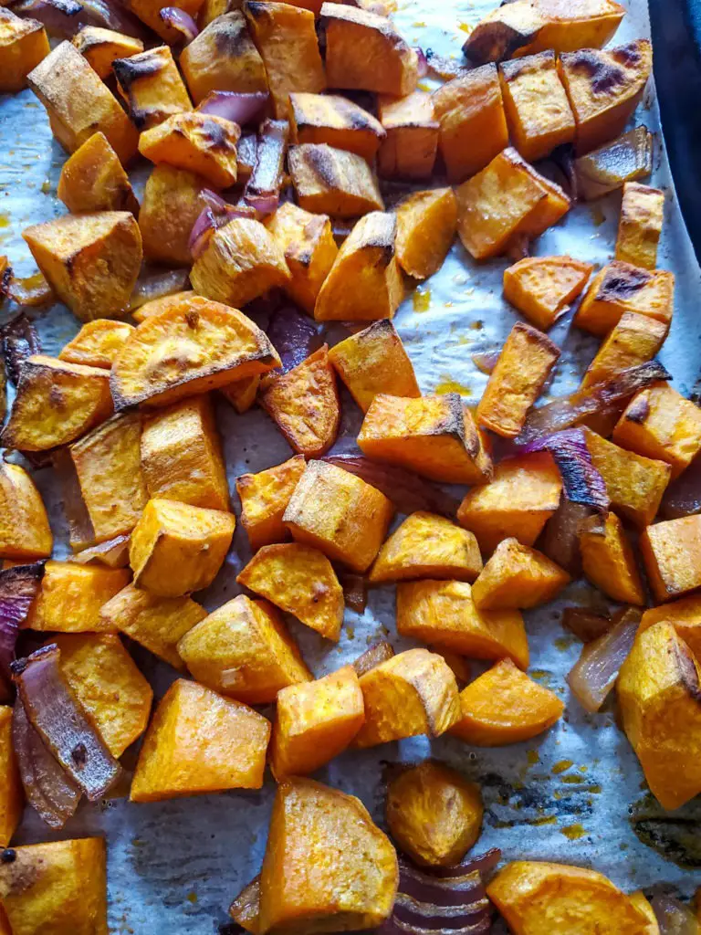 roasted sweet potatoes