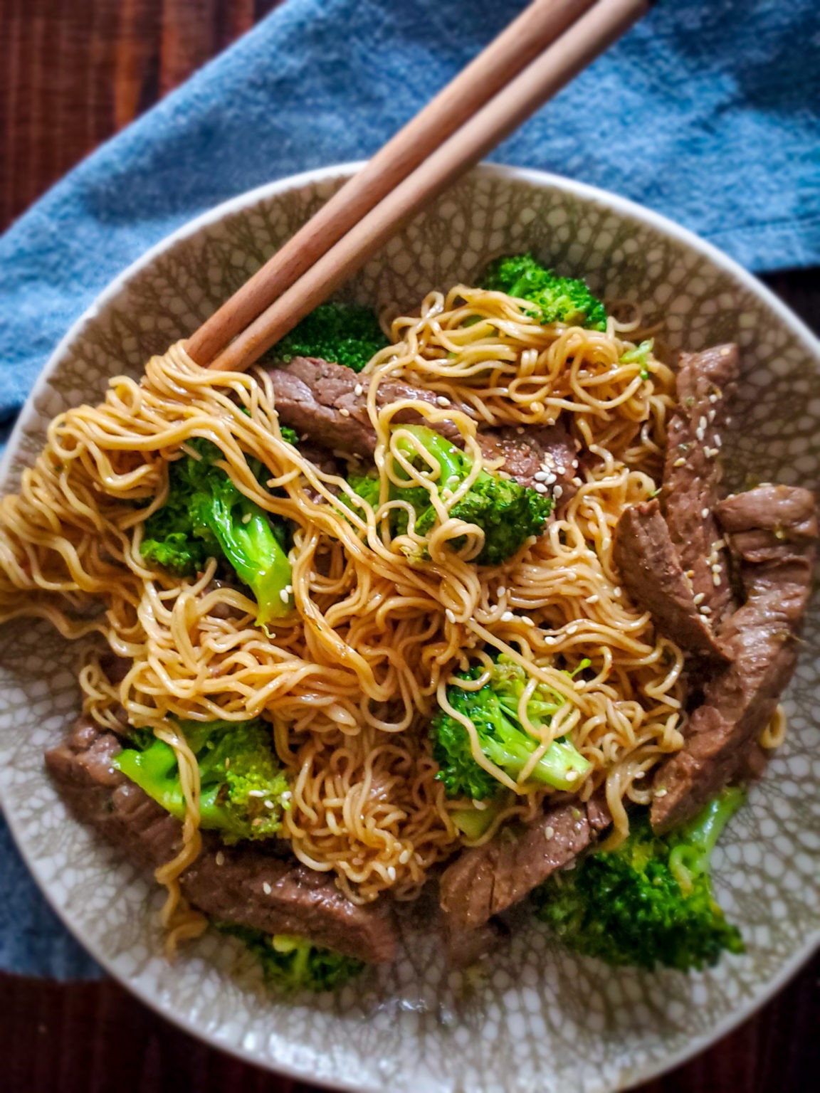 Beef and Broccoli Ramen Stir Fry | Salt Sugar Spice