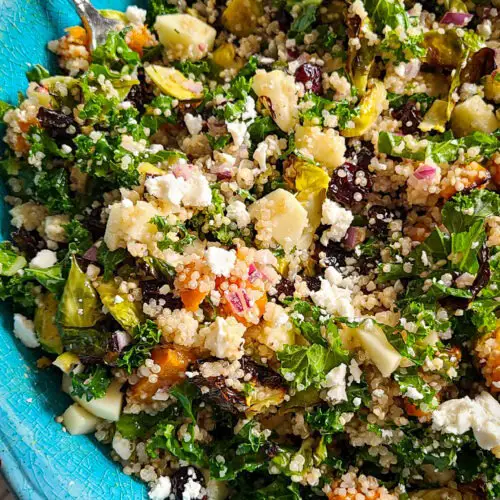 Roasted Butternut & Brussels Quinoa Salad | Salt Sugar Spice