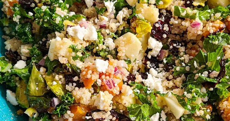 Roasted Butternut & Brussels Quinoa Salad