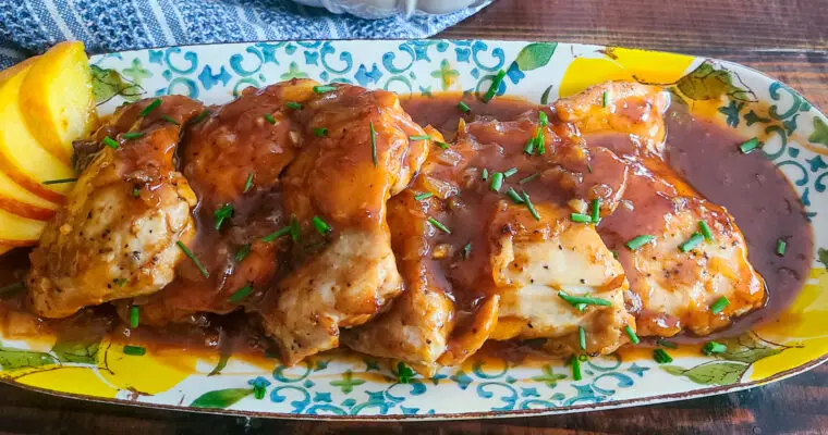 Peach and Bourbon BBQ Chicken