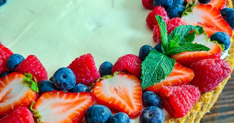Lemon Berry Tart with Graham Cracker Shell