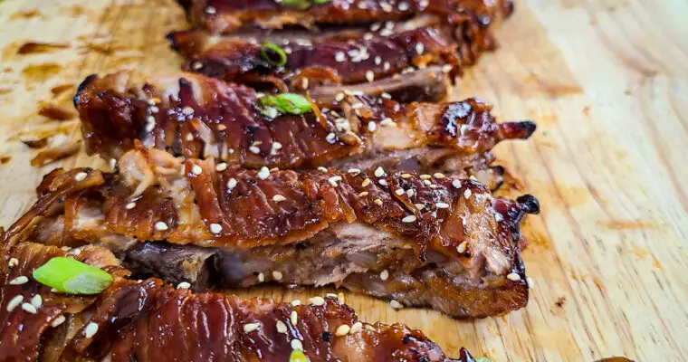 Sticky Sweet Soy Glazed Ribs- Instant Pot