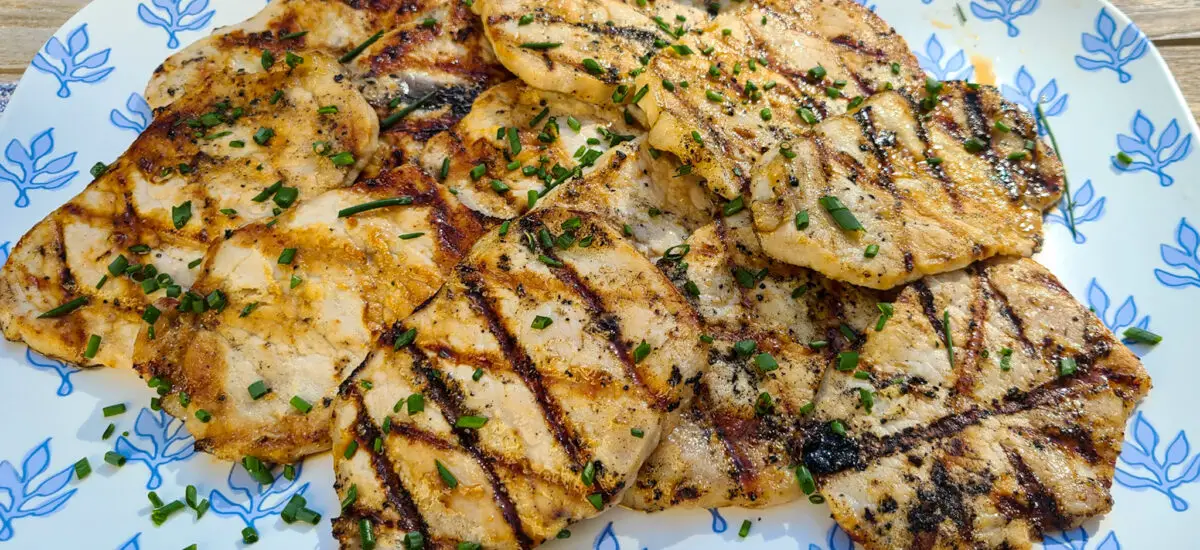 Ginger Beer and Mustard Grilled Pork Chops