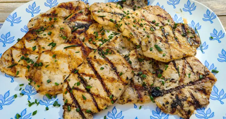 Ginger Beer and Mustard Grilled Pork Chops