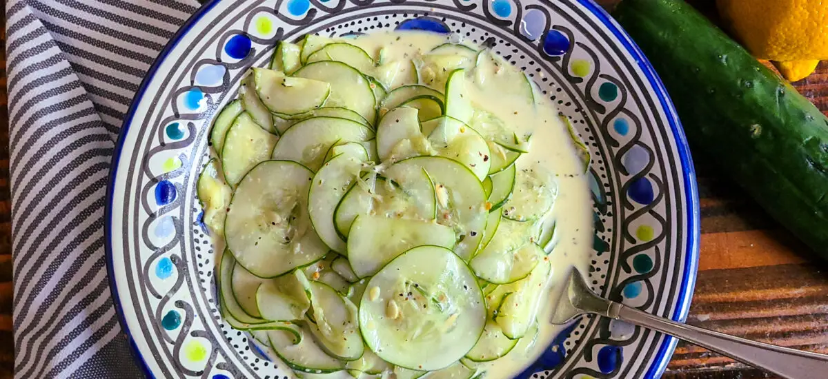 Creamy Italian Cucumber Salad