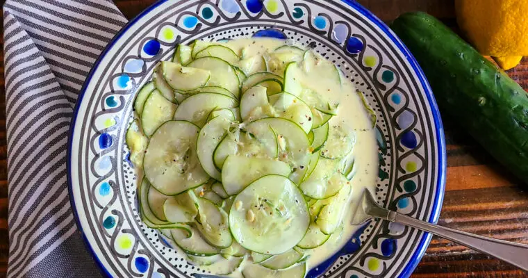 Creamy Italian Cucumber Salad