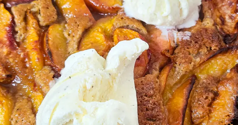 Brown Sugar and Maple Peach Cobbler