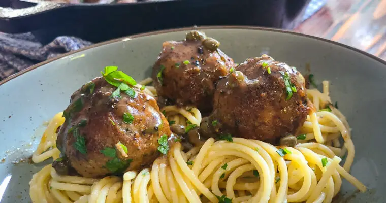Chicken Piccata Meatballs