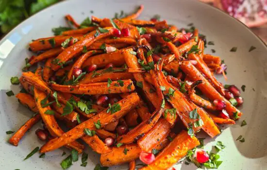 Pomegranate Molasses Roasted Carrots