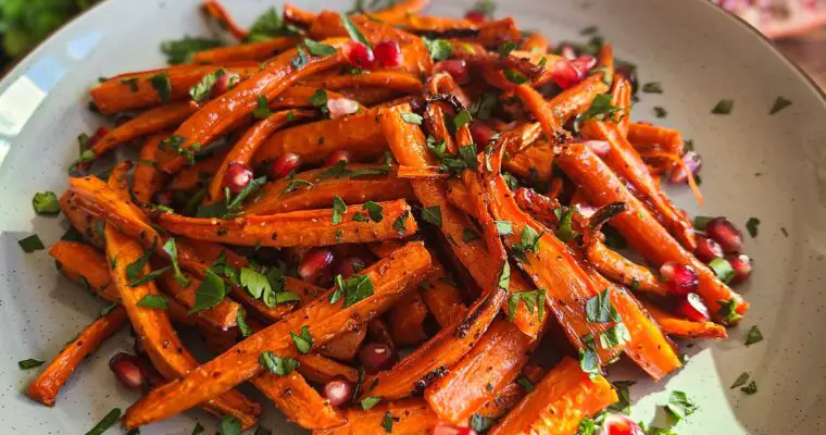 Pomegranate Molasses Roasted Carrots